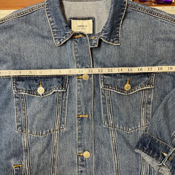 Denim Jacket with Original Patchwork Panel - Picture 10 of 11